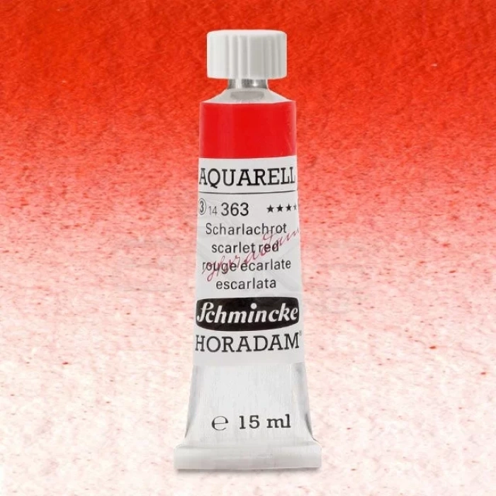 Schmincke Horadam Aquarell Tube 15ml Seri 3 Scarlet Red 363