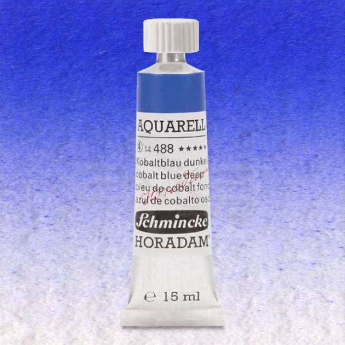 Schmincke Horadam Aquarell Tube 15ml Seri 4 Cobalt Blue Deep 488