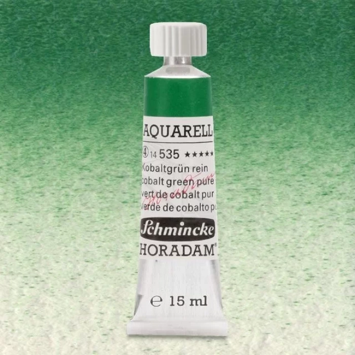 Schmincke Horadam Aquarell Tube 15ml Seri 4 Cobalt Green Pure 535
