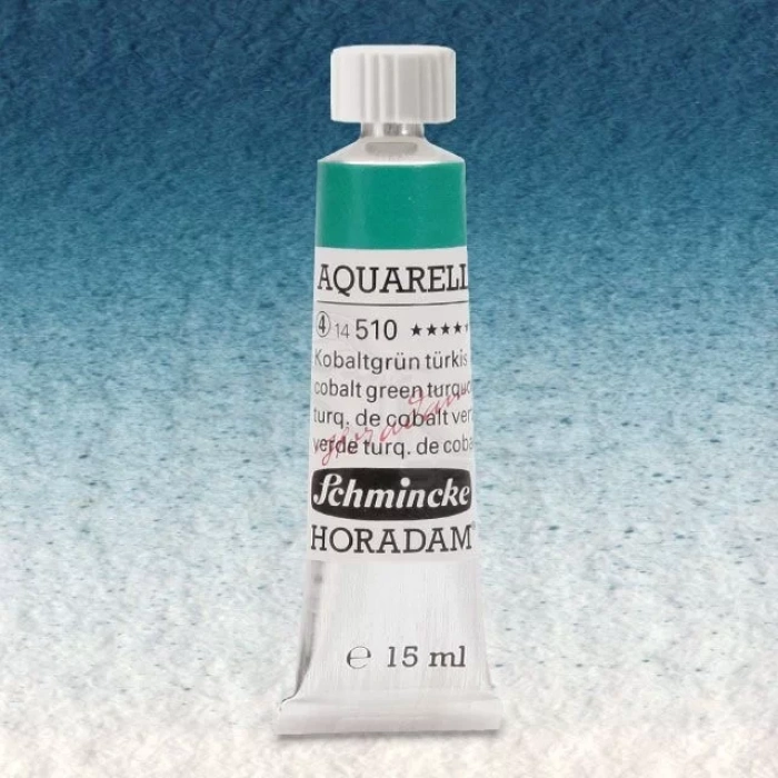 Schmincke Horadam Aquarell Tube 15ml Seri 4 Cobalt Green Turquoise 510