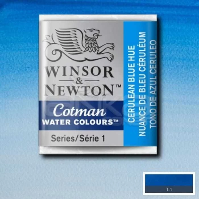 Winsor & Newton Tablet Sulu Boya No:139 Cerulean Blue Hue