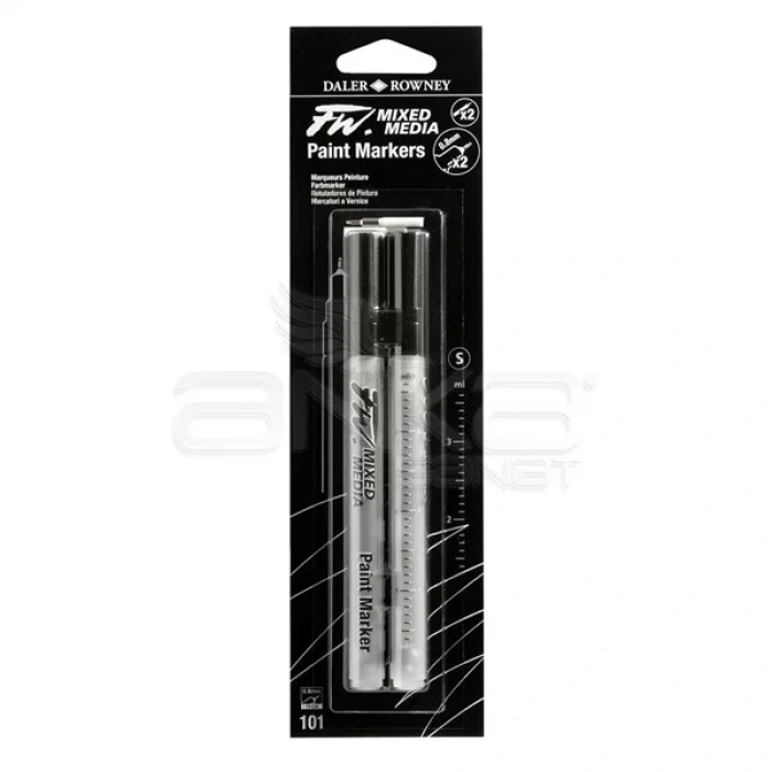 Daler Rowney FW Mixed Media Paint Marker Sets 101 0,8mm Teknik Uç (S)