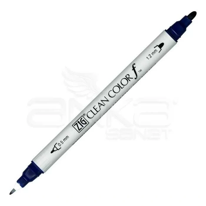 Zig Clean Color f Çift Uçlu Marker Kalem Deep Blue 035