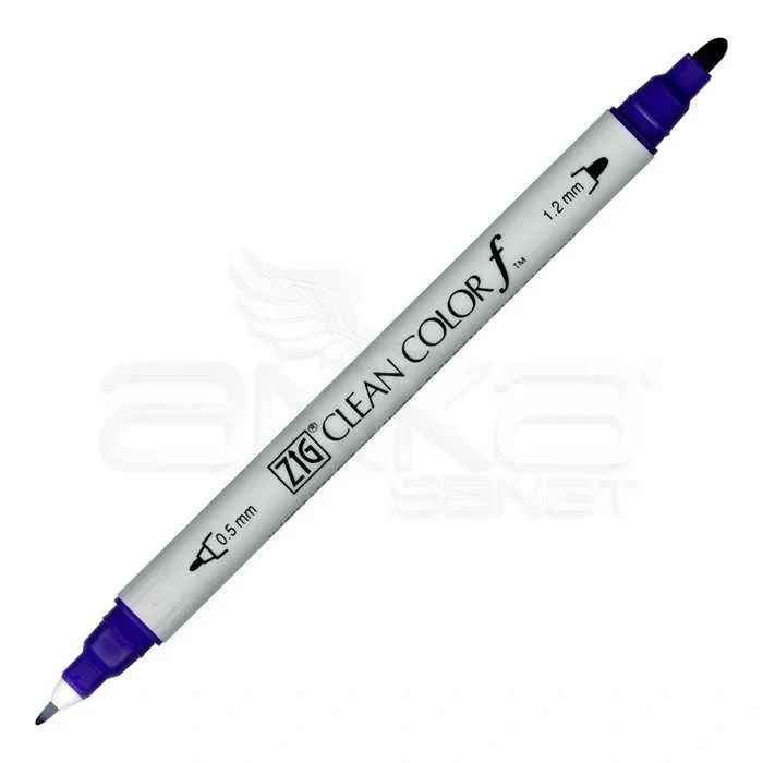 Zig Clean Color f Çift Uçlu Marker Kalem Deep Violet 084