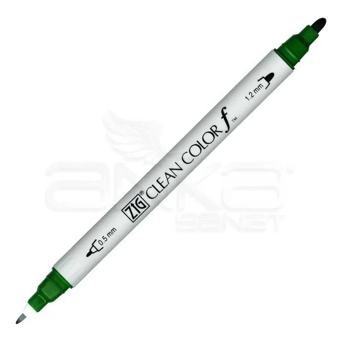 Zig Clean Color f Çift Uçlu Marker Kalem Green 040