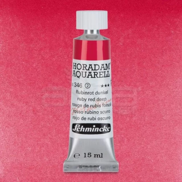 Schmincke Horadam Aquarell Tube 15ml Seri 2 Ruby Red Deep 346