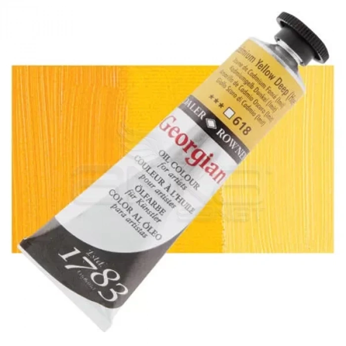 Daler Rowney Georgian Yağlı Boya 225ml 618 Cadmium Yellow Deep Hue