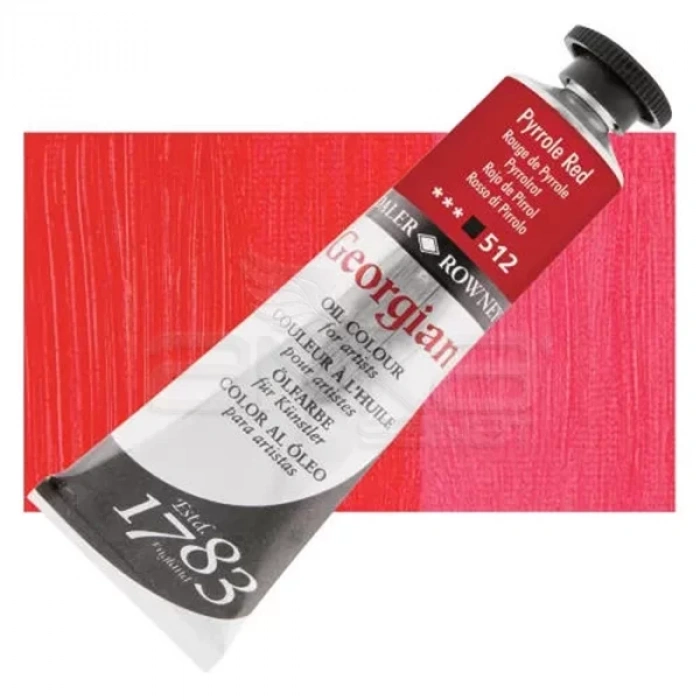 Daler Rowney Georgian Yağlı Boya 38ml No:512 Pyrrole Red