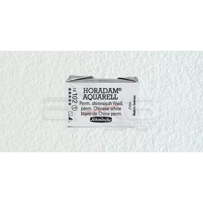 Schmincke Horadam Aquarell 1/1 Tablet 102 Permanent Chin, White seri 1