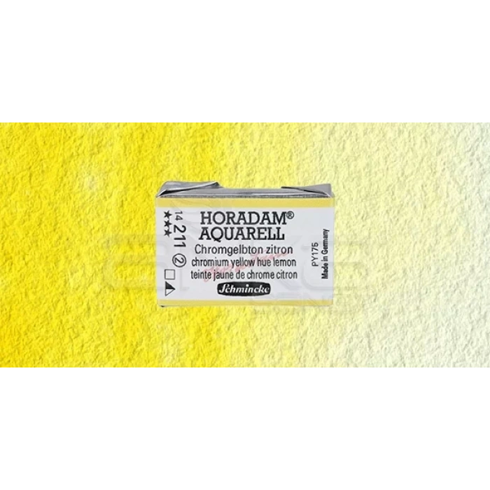Schmincke Horadam Aquarell 1/1 Tablet 211 Chrome Yellow Lemon seri 2