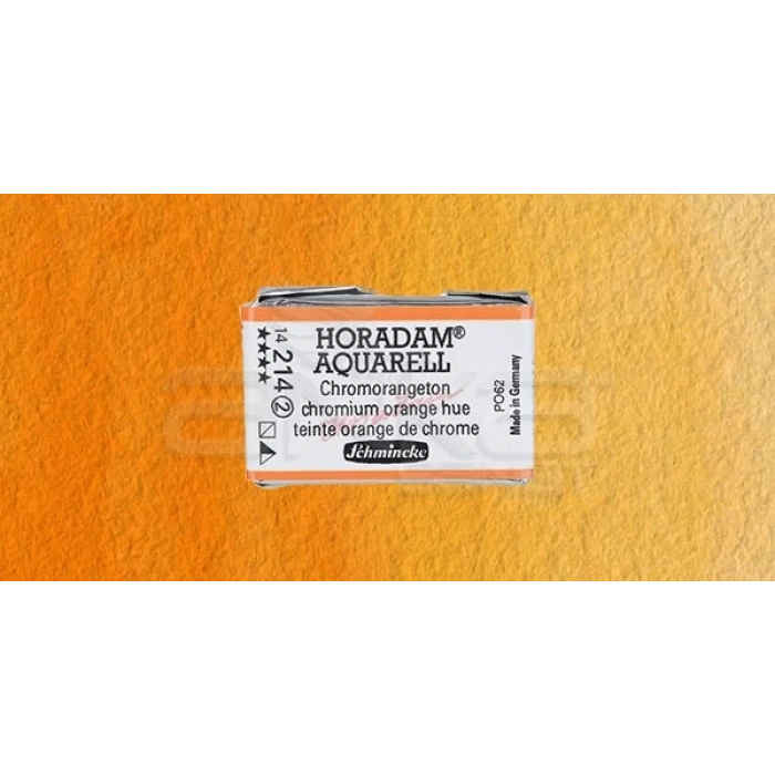 Schmincke Horadam Aquarell 1/1 Tablet 214 Chrome Orange seri 2