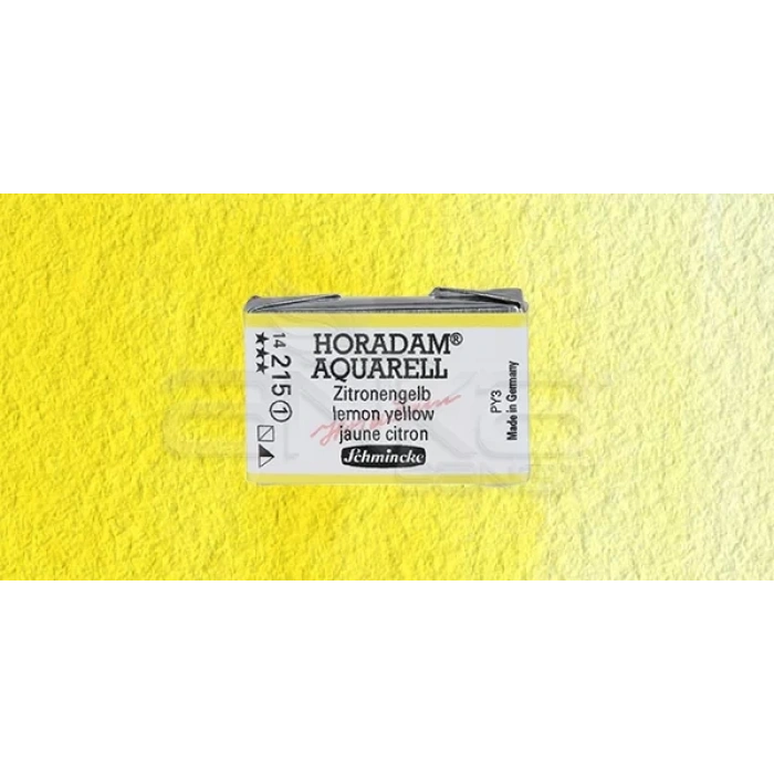 Schmincke Horadam Aquarell 1/1 Tablet 215 Lemon Yellow seri 1