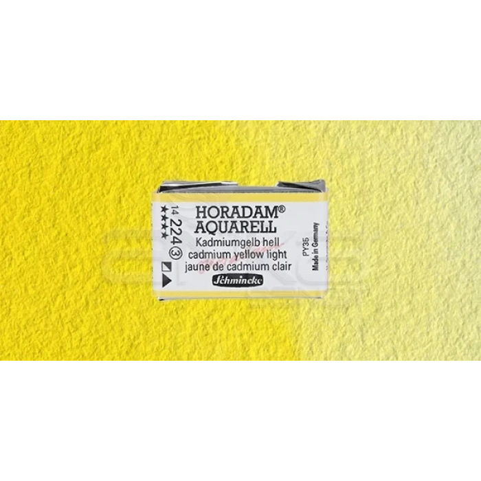 Schmincke Horadam Aquarell 1/1 Tablet 224 Cadmium Yellow Light seri 3