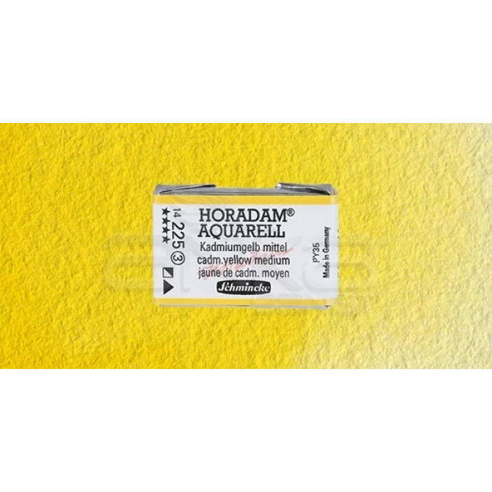 Schmincke Horadam Aquarell 1/1 Tablet 225 Cadmium Yellow Middle seri 3