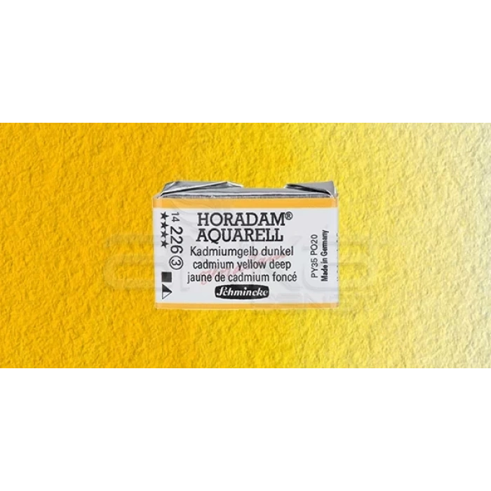 Schmincke Horadam Aquarell 1/1 Tablet 226 Cadmium Yellow Deep seri 3
