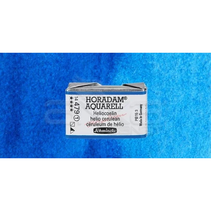 Schmincke Horadam Aquarell 1/1 Tablet 479 Helio Cerulean seri 1