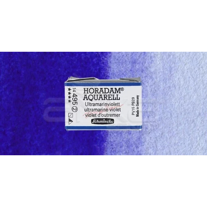 Schmincke Horadam Aquarell 1/1 Tablet 495 Ultramarine Violet seri 2