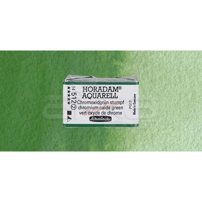 Schmincke Horadam Aquarell 1/1 Tablet 512 Chromium Oxide Green seri 2