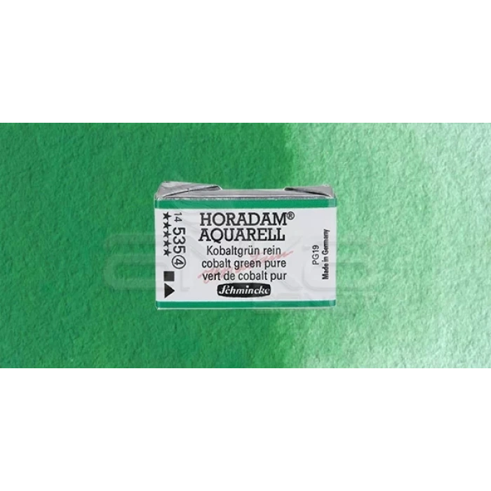 Schmincke Horadam Aquarell 1/1 Tablet 535 Cobalt Green Pure seri 4