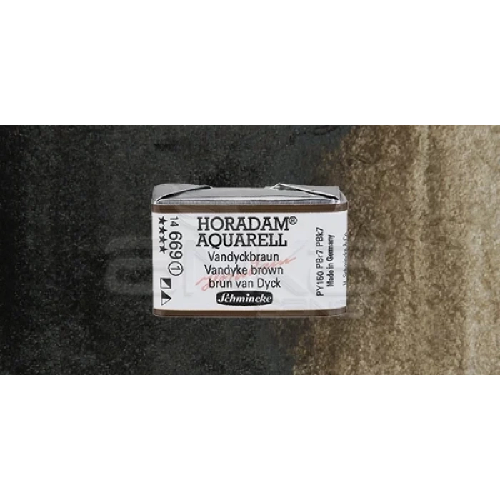 Schmincke Horadam Aquarell 1/1 Tablet 669 Vandyke Brown seri 1