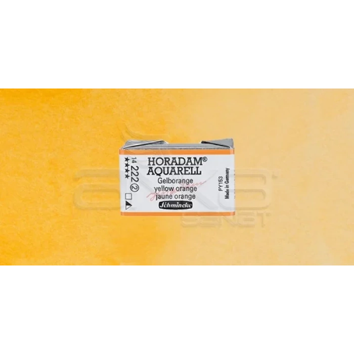 Schmincke Horadam Aquarell 1/1 Tablet 222 Yellow Orange seri 2