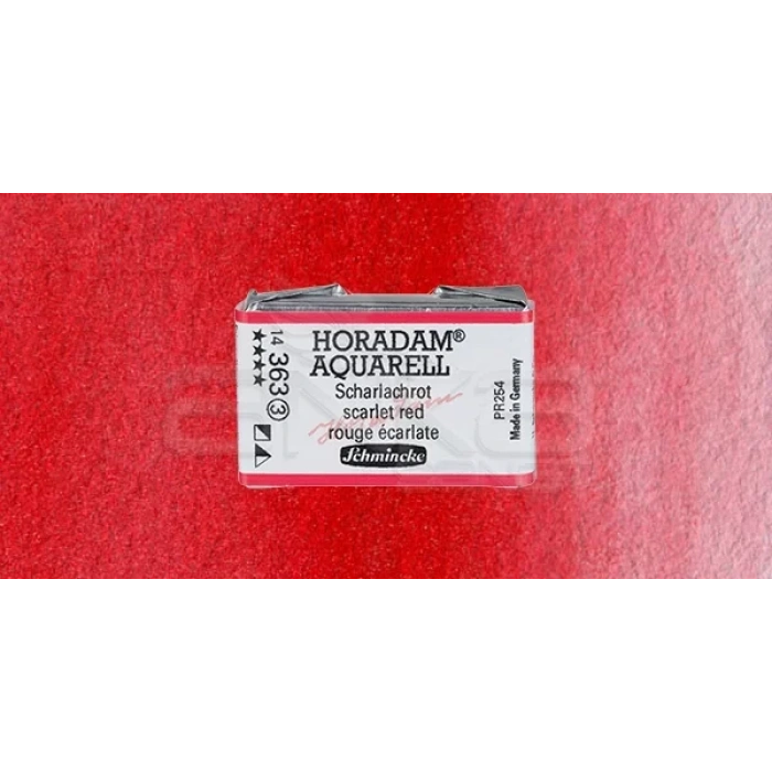 Schmincke Horadam Aquarell 1/1 Tablet 363 Scarlet Red seri 3