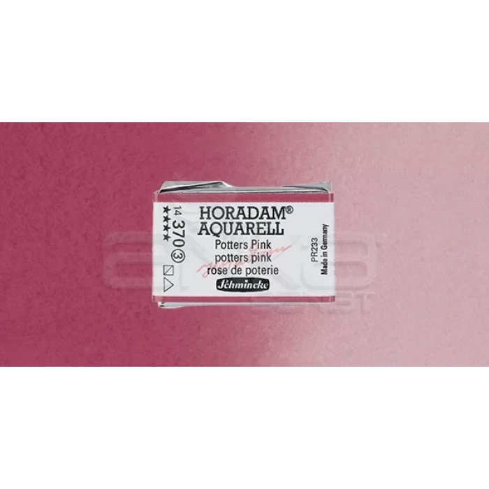 Schmincke Horadam Aquarell 1/1 Tablet 370 Potters Pink seri 3