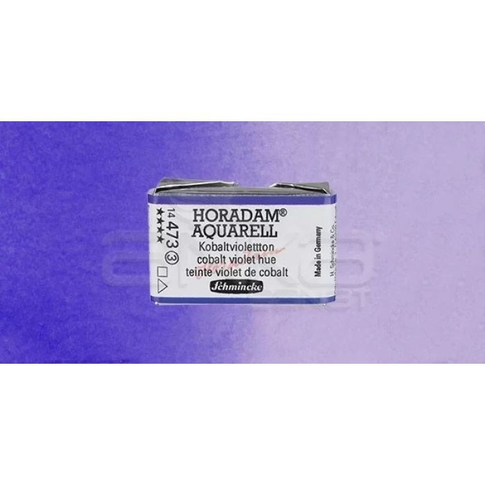 Schmincke Horadam Aquarell 1/1 Tablet 473 Cobalt Violet Hue seri 3