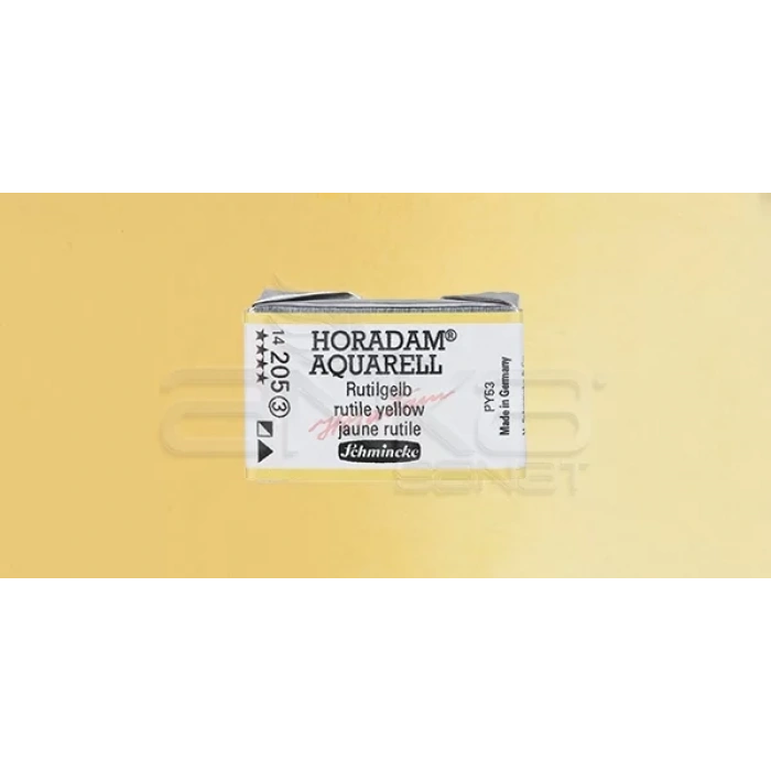 Schmincke Horadam Aquarell 1/1 Tablet 205 Rutile Yellow seri seri 3