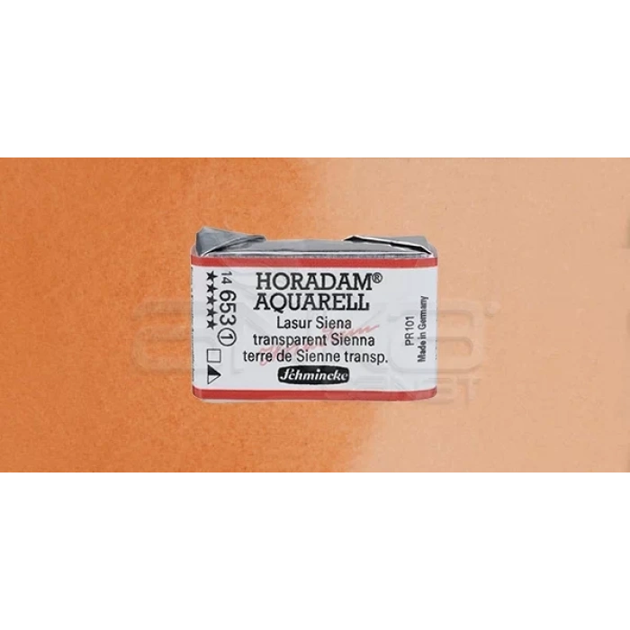 Schmincke Horadam Aquarell 1/1 Tablet 653 Transparent Sienna seri 1
