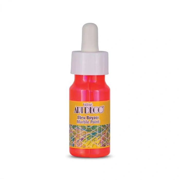 Artdeco Ebru Boyası 30ml Neon Turuncu No:92