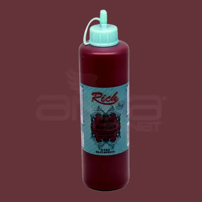 Rich Multi Surface Akrilik Boya 500cc 2162 Bordo