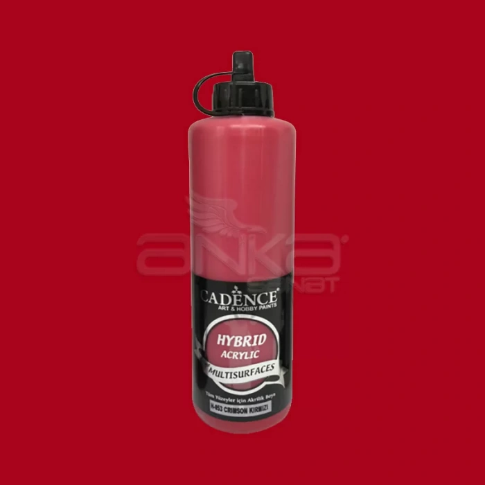 Cadence Hybrid Acrylic For Multisurfaces Tüm Yüzeyler İçin Akrilik Boya 500ml H053 Crimson Kırmızı