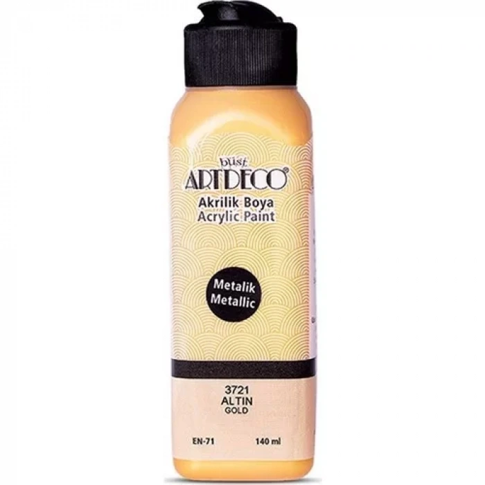Artdeco Akrilik Boya Metalik 140ml 3721 Altın