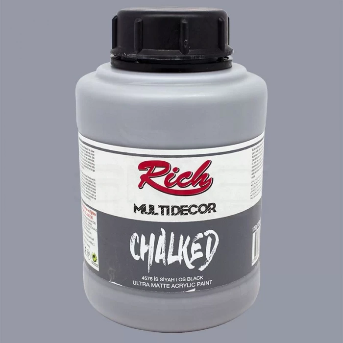 Rich Multi Decor Chalked Akrilik Boya 1750ml 4576 İs Siyah