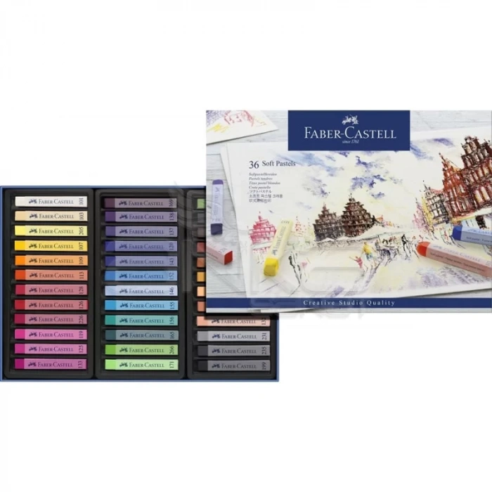 Faber Castell Creative Studio Tam Boy Soft Pastel 36lı