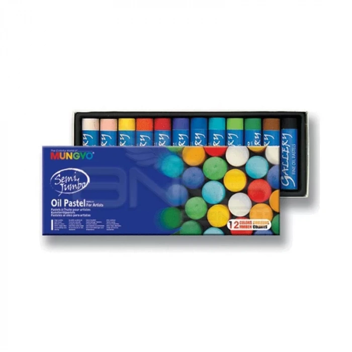 Mungyo  semi Jumbo Oil Pastel 12 Renk