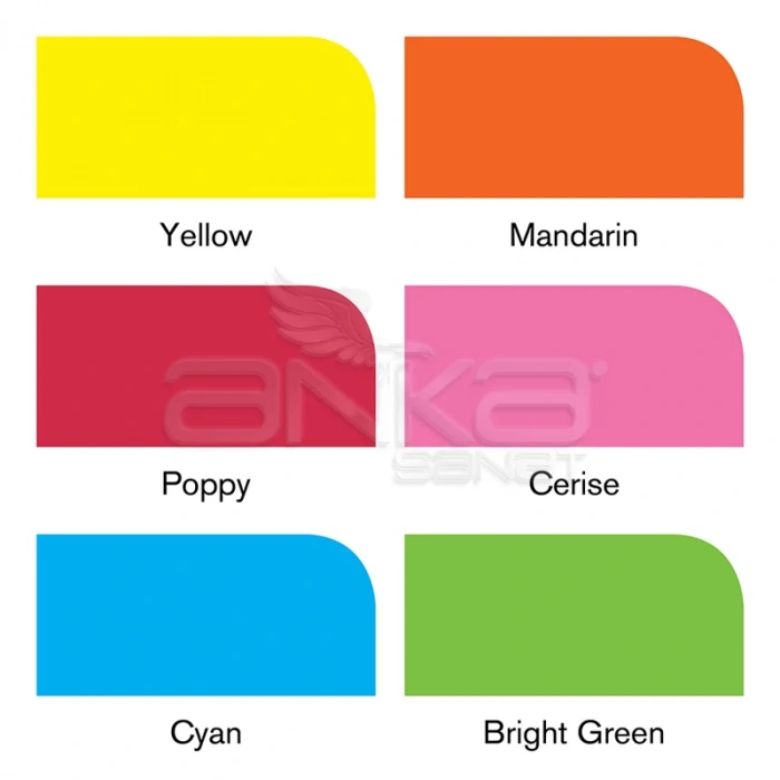 Winsor & Newton Promarker 6lı Set Vibrant Tones