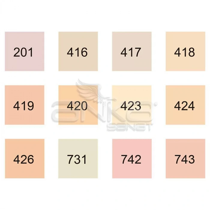 Zig Kurecolor Fine & Brush for Manga 12li Set Neutral Tones