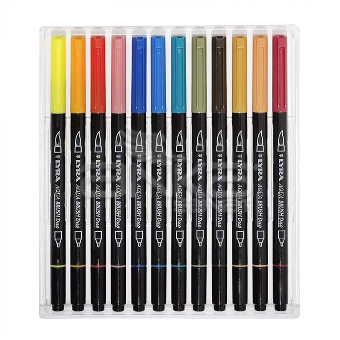 Lyra Aqua Brush Duo Fırça Uçlu Kalem 24lü Set