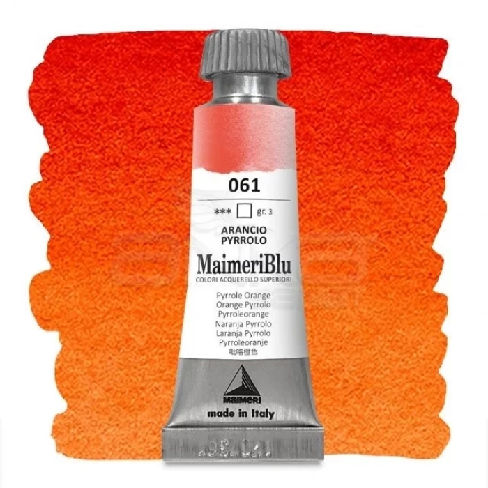 Maimeri Blu Tüp Sulu Boya 12 ml S3 No:061 Orange Pyrrolo