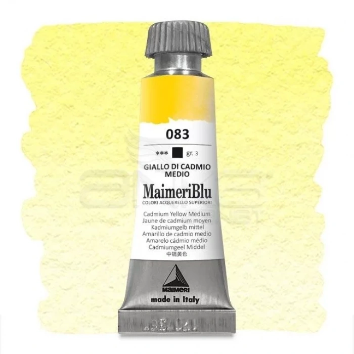 Maimeri Blu Tüp Sulu Boya 12 ml S3 No:083 Cadmium Yellow Medium