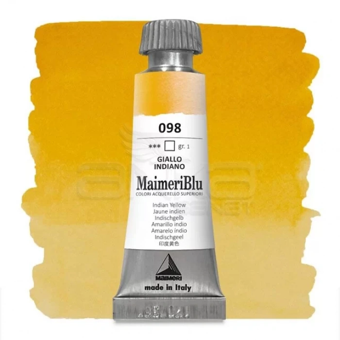 Maimeri Blu Tüp Sulu Boya 12 ml S1 No:098 Indian Yellow