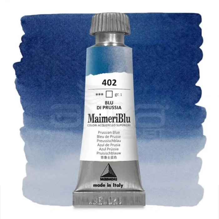 Maimeri Blu Tüp Sulu Boya 12 ml S1 No:402 Prussian Blue