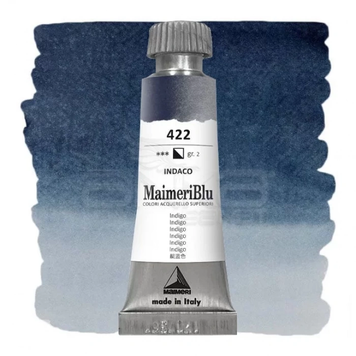 Maimeri Blu Tüp Sulu Boya 12 ml S2 No:422 Indigo