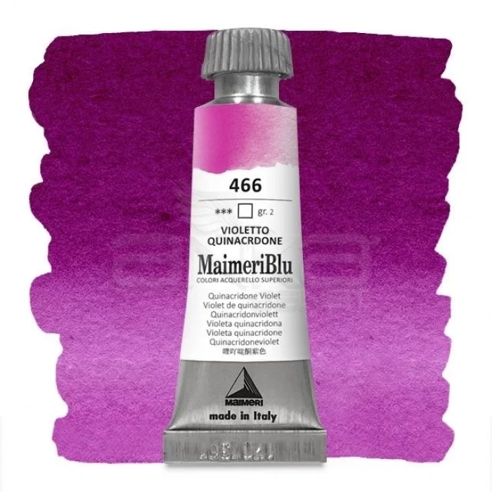 Maimeri Blu Tüp Sulu Boya 12 ml S2 No:466 Quinacridone Violet