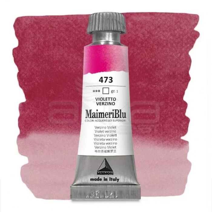Maimeri Blu Tüp Sulu Boya 12 ml S1 No:473 Verzino Violet