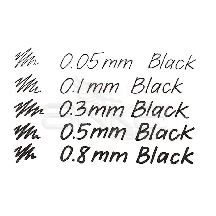 Touch Liner Teknik Çizim Kalemi 5li Set Siyah SH4100005