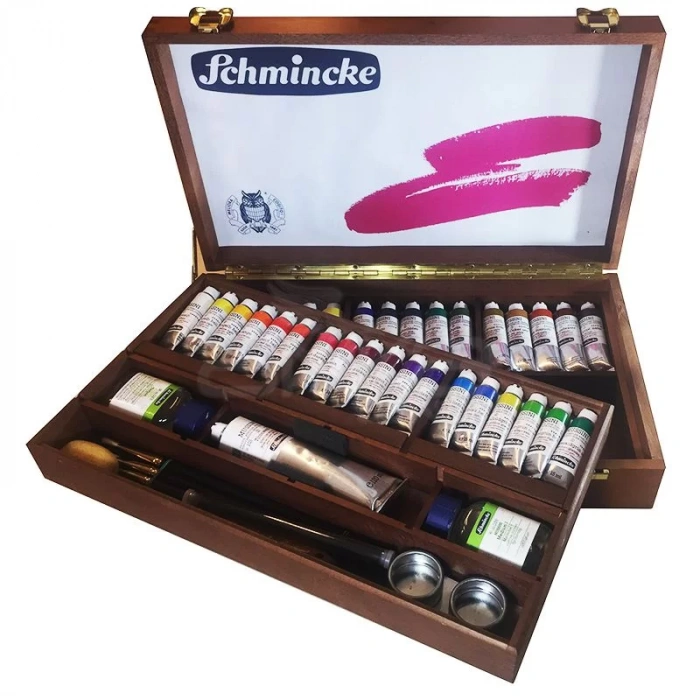 Schmincke Mussini Artist Ahşap Kutulu Yağlı Boya Seti 70 430