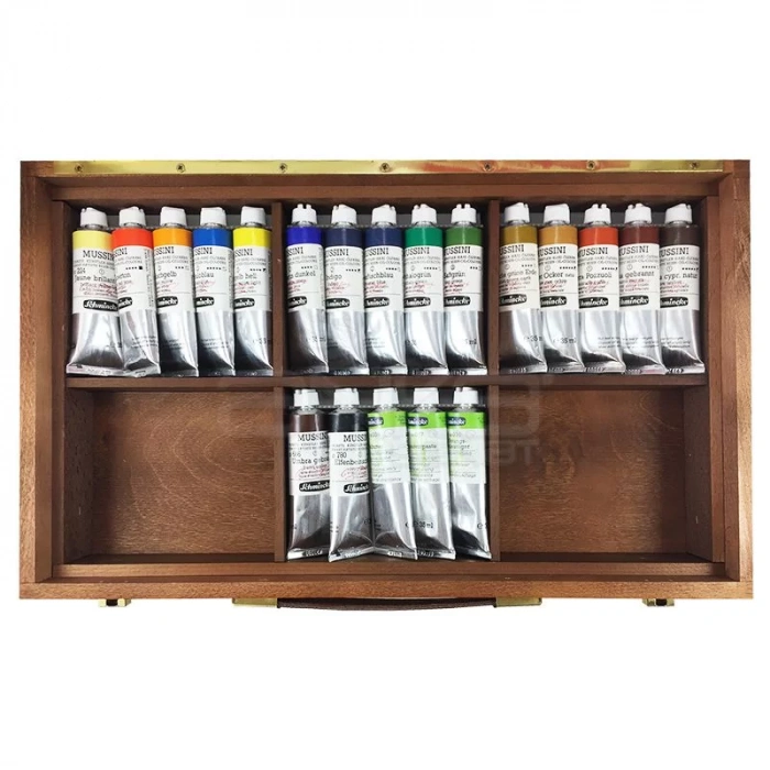 Schmincke Mussini Artist Ahşap Kutulu Yağlı Boya Seti 70 430